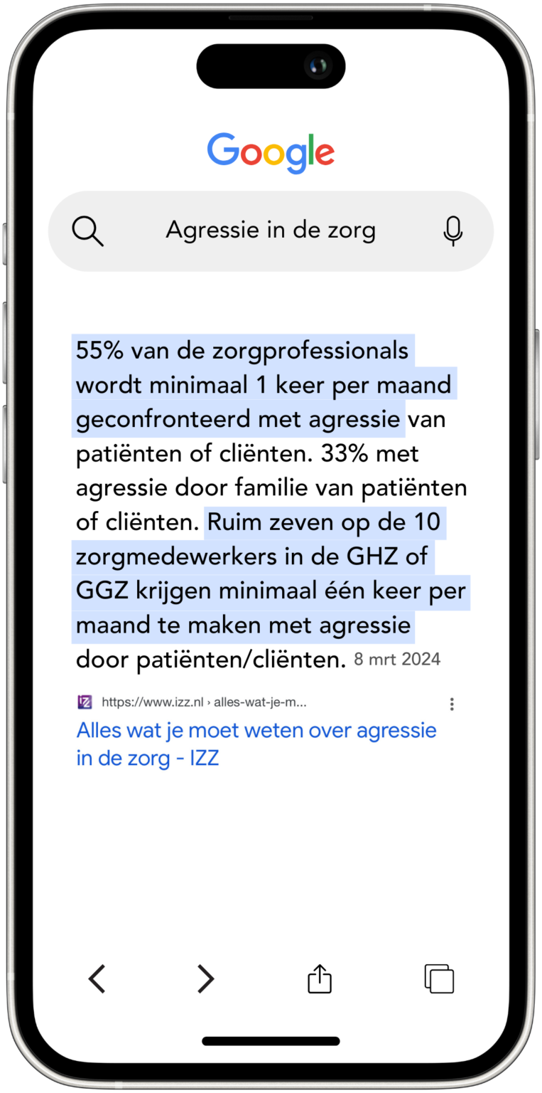 Agressie training zorg